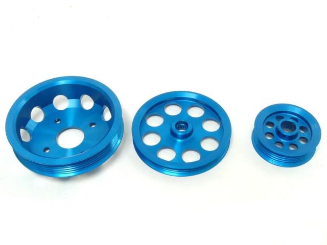 GReddy, GReddy Duralumin Lightweight Pulley Kit | 1994-2002 Nissan Silvia S14/S15 (13522126)