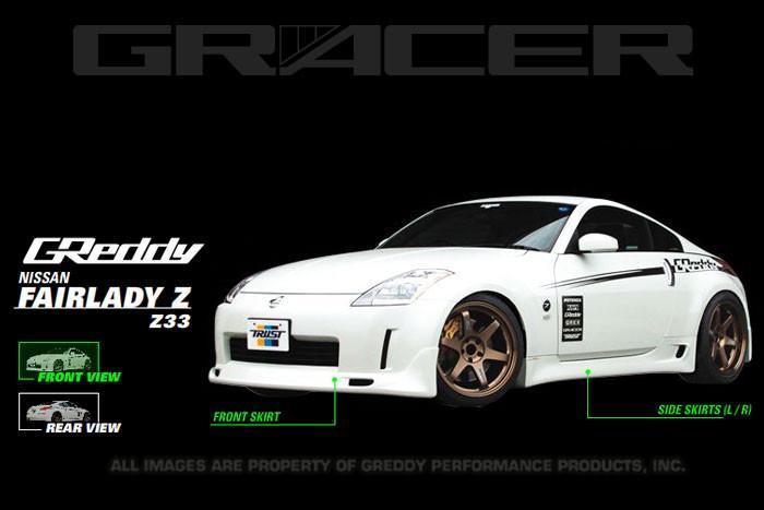 GReddy, GReddy GRacer Front Lip Spoiler | 2002-2005 Nissan 350Z (17020231)